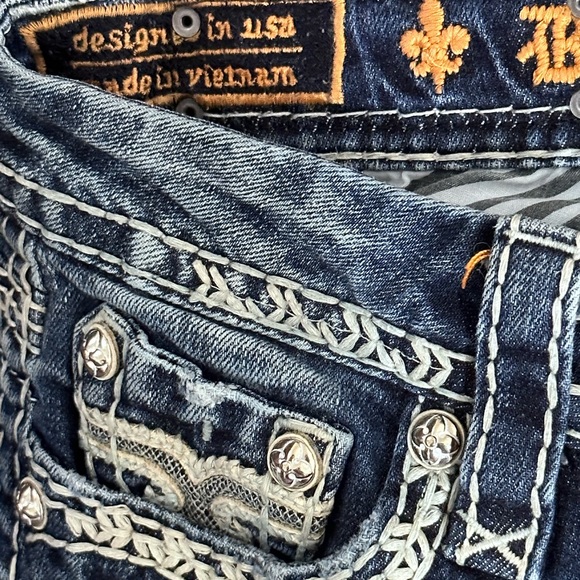 Rock Revival Bootcut Raizel Denim Jeans Size 26 - Picture 8 of 14
